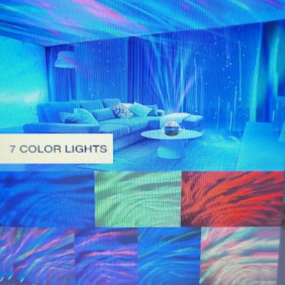 1pc Aurora Polar Projector Light Night Light With 7 Color Patterns & Remote - Picture 6 of 6
